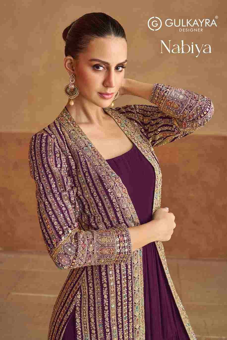 Nabiya By Gulkayra Designer 7524-A To 7524-D Series Designer Stylish Fancy Colorful Beautiful Party Wear & Ethnic Wear Collection Georgette Gowns With Jackets At Wholesale Price