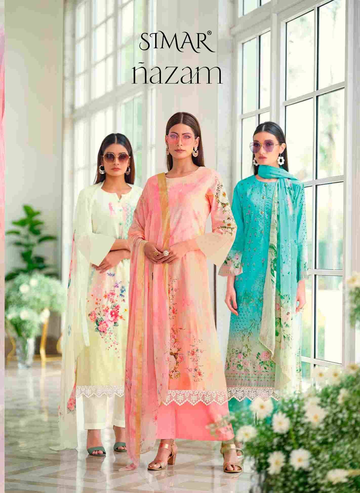 Nazam By Simar 927 To 932 Series Designer Festive Suits Beautiful Stylish Fancy Colorful Party Wear & Occasional Wear Linen Cotton Print Dresses At Wholesale Price