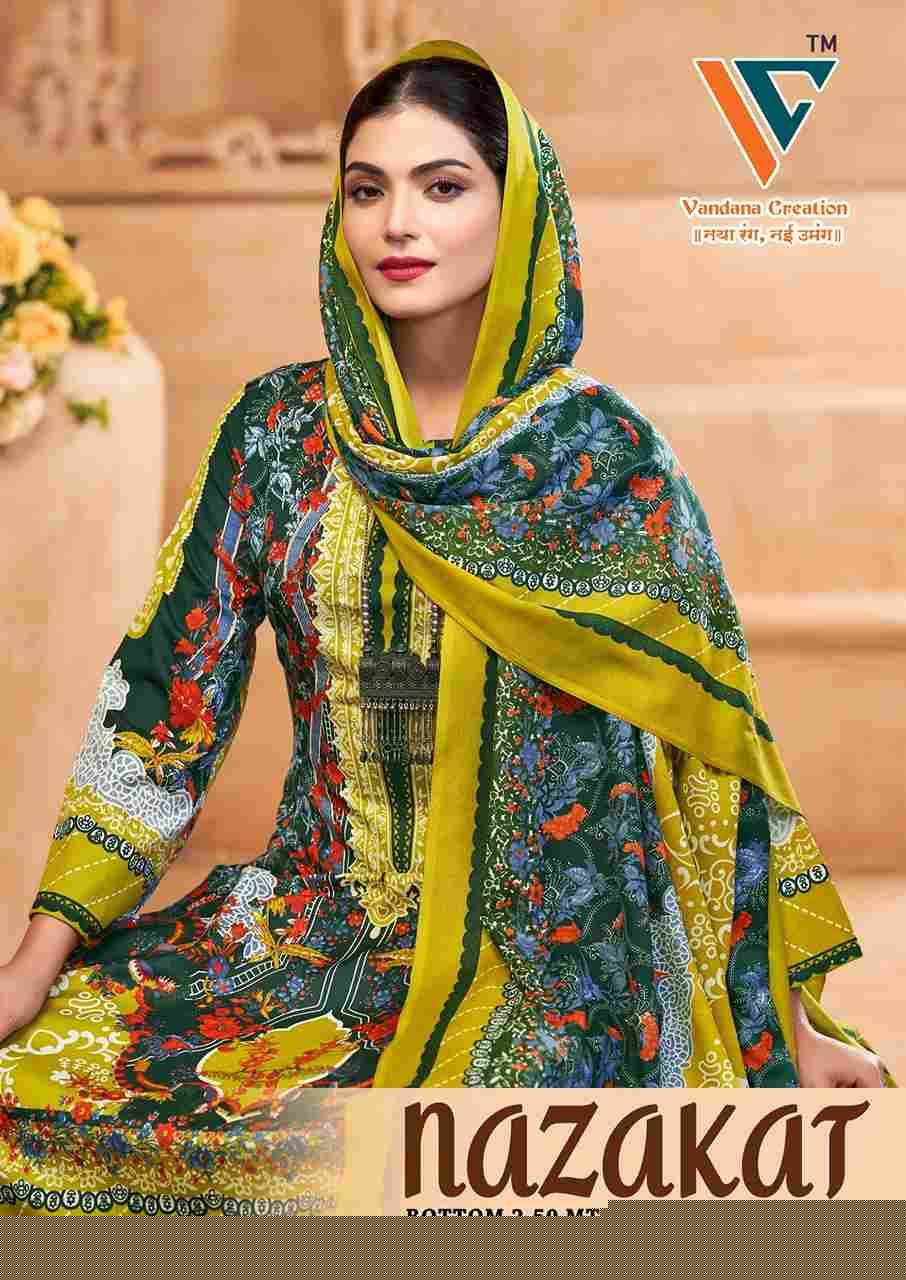 Nazakat Vol-7 By Vandana Creation 7001 To 7008 Series Beautiful Festive Suits Stylish Fancy Colorful Casual Wear & Ethnic Wear Soft Cotton Print Dresses At Wholesale Price