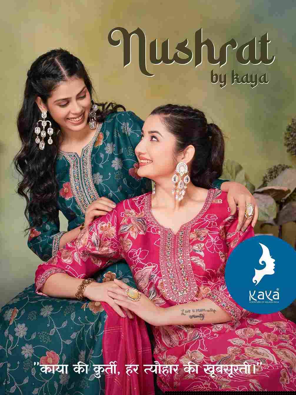Nushrat By Kaya 01 To 06 Series Designer Stylish Fancy Colorful Beautiful Party Wear & Ethnic Wear Collection Vertican Print Dresses At Wholesale Price