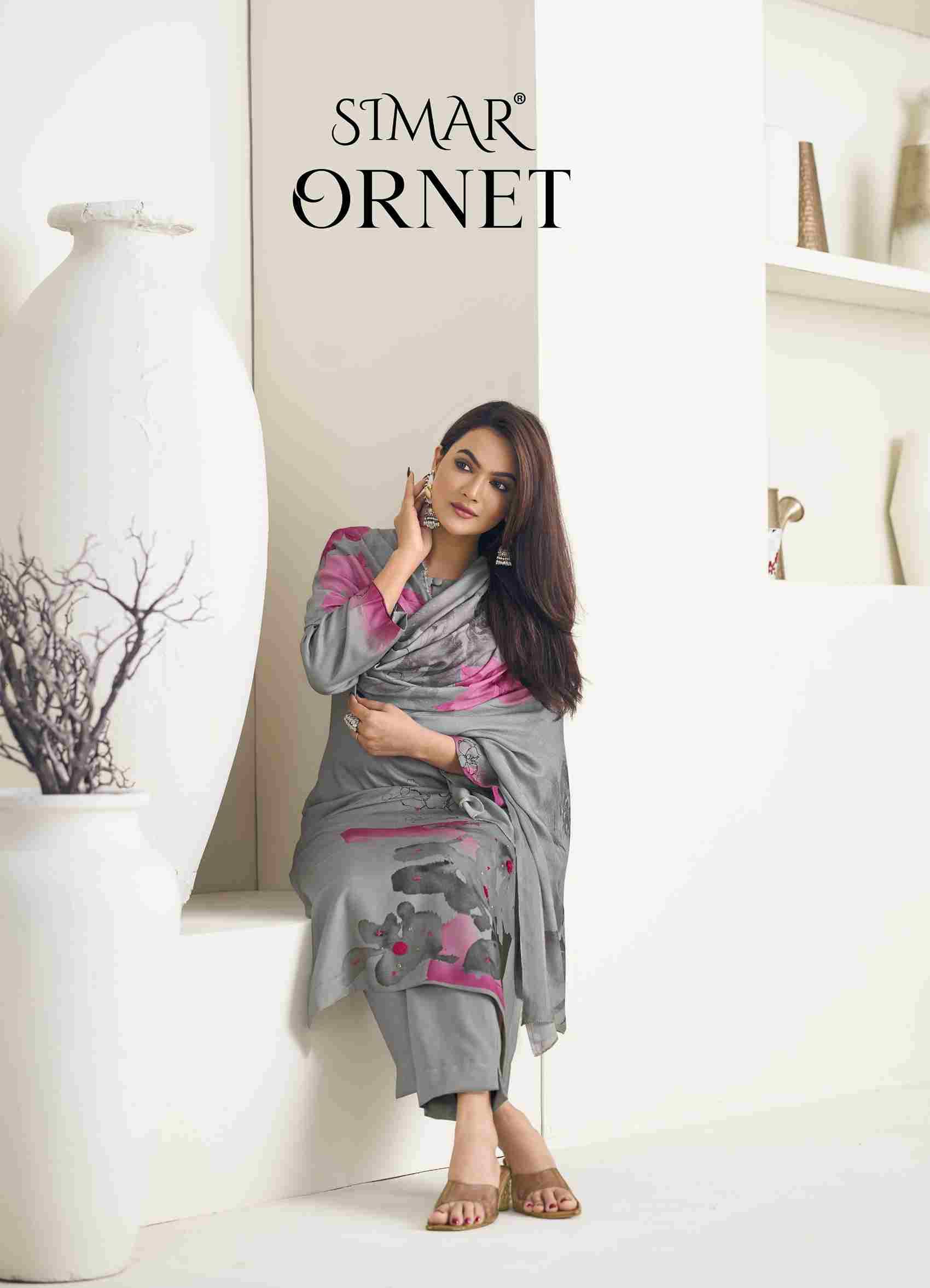 Ornet By Simar 8063-A To 8063-D Series Designer Festive Suits Beautiful Stylish Fancy Colorful Party Wear & Occasional Wear Cotton Print Dresses At Wholesale Price