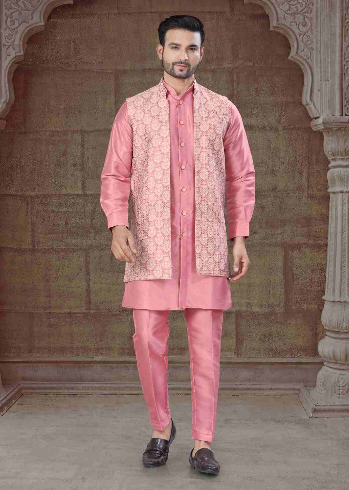 Outluk Vol-135 By Outluk 135001 To 135008 Series Beautiful Colorful Stylish Fancy Casual Wear & Ethnic Wear & Ready To Wear Pure Silk Kurtas With Pajamas At Wholesale Price