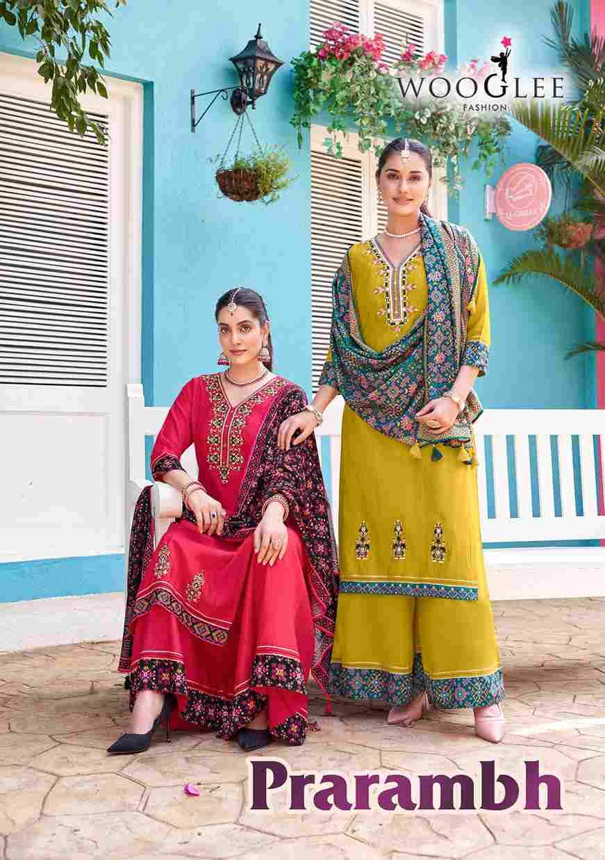 Prarambh By Wooglee 2001 To 2004 Series Beautiful Festive Suits Colorful Stylish Fancy Casual Wear & Ethnic Wear Modal Weaving Dresses At Wholesale Price