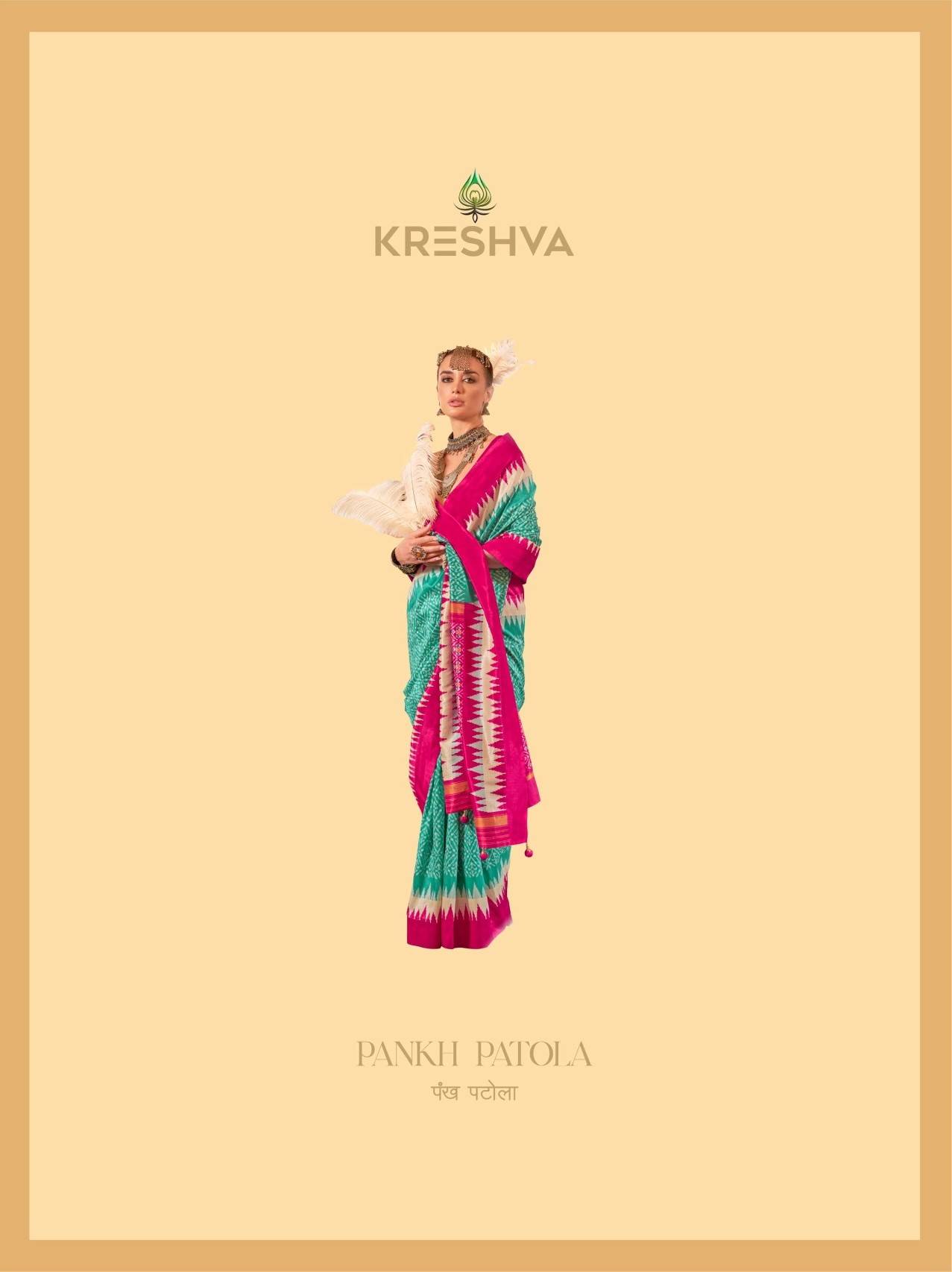 Pankh Patola By Kreshva 853 To 864 Series Indian Traditional Wear Collection Beautiful Stylish Fancy Colorful Party Wear & Occasional Wear Silk Sarees At Wholesale Price