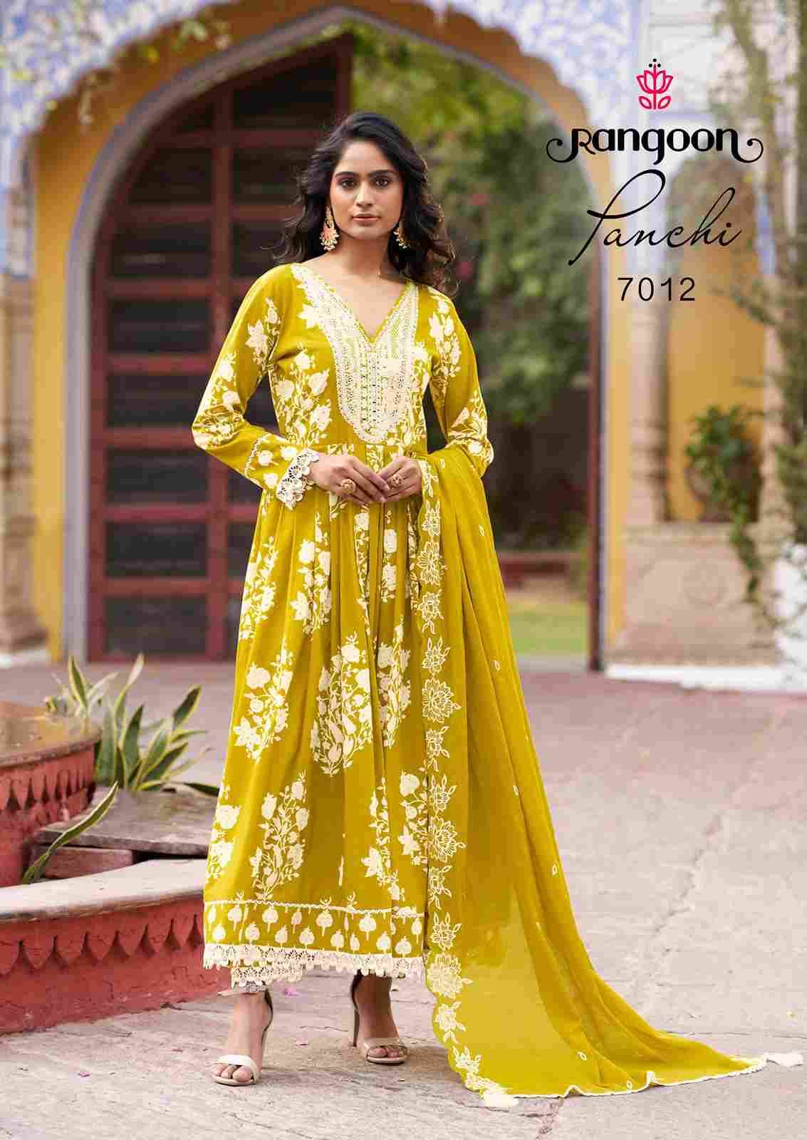 Panchi By Rangoon 7011 To 7016 Series Designer Festive Suits Beautiful Stylish Fancy Colorful Party Wear & Occasional Wear Pure Cotton Dresses At Wholesale Price