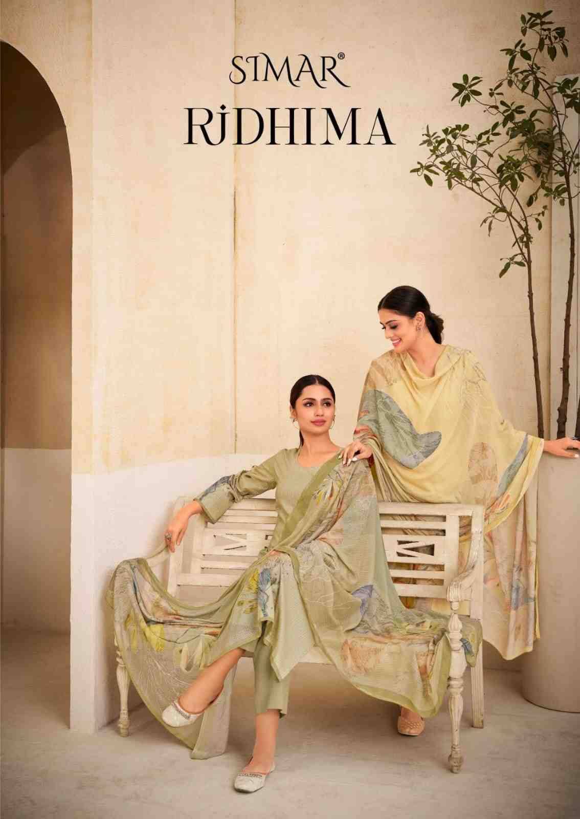 Ridhima By Simar 2018-A To 2018-D Series Designer Festive Suits Beautiful Stylish Fancy Colorful Party Wear & Occasional Wear Pure Lawn Cotton Print Dresses At Wholesale Price