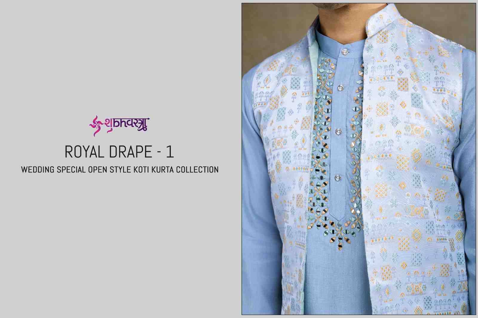 Royal Drape Vol-1 By Shubhvastra 61261 To 61264 Series Beautiful Colorful Stylish Fancy Casual Wear & Ethnic Wear & Ready To Wear Viscose Silk Kurtas At Wholesale Price