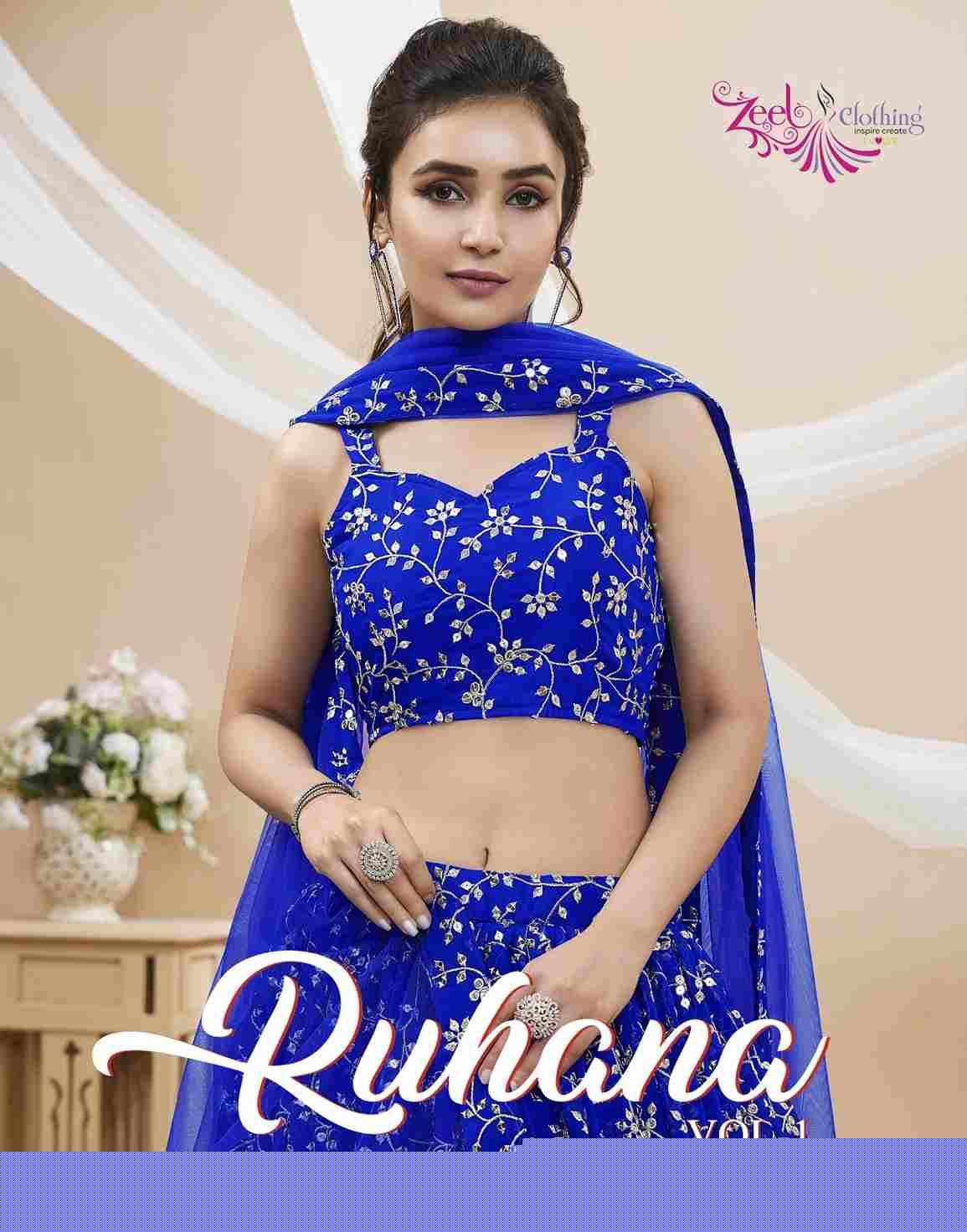 Ruhana Vol-1 By Zeel Clothing 401 To 406 Series Bridal Wear Collection Beautiful Stylish Colorful Fancy Party Wear & Occasional Wear Georgette Lehengas At Wholesale Price