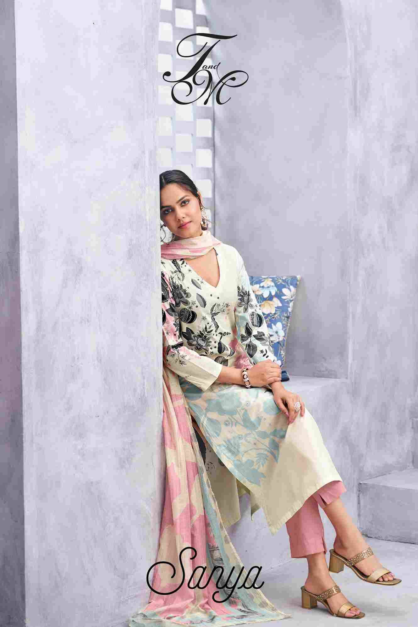 Sanya By T And M Designer Studio Beautiful Festive Suits Colorful Stylish Fancy Casual Wear & Ethnic Wear Pure Lawn Cotton Dresses At Wholesale Price
