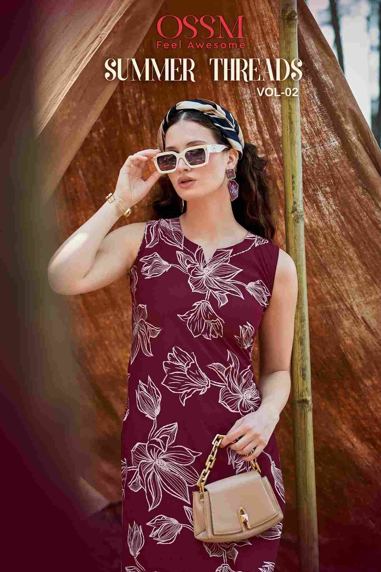 Summer Threads Vol-2 By Ossm 1001 To 1006 Series Designer Stylish Fancy Colorful Beautiful Party Wear & Ethnic Wear Collection Premium Cotton Co-Ords At Wholesale Price