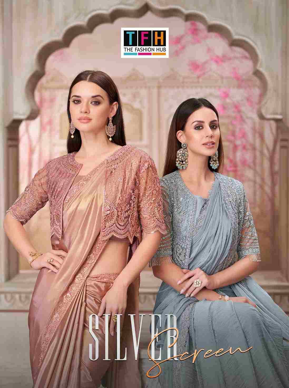 Silver Screen Vol-21 By TFH 31001 To 31018 Series Indian Traditional Wear Collection Beautiful Stylish Fancy Colorful Party Wear & Occasional Wear Satin Silk/Georgette Sarees At Wholesale Price