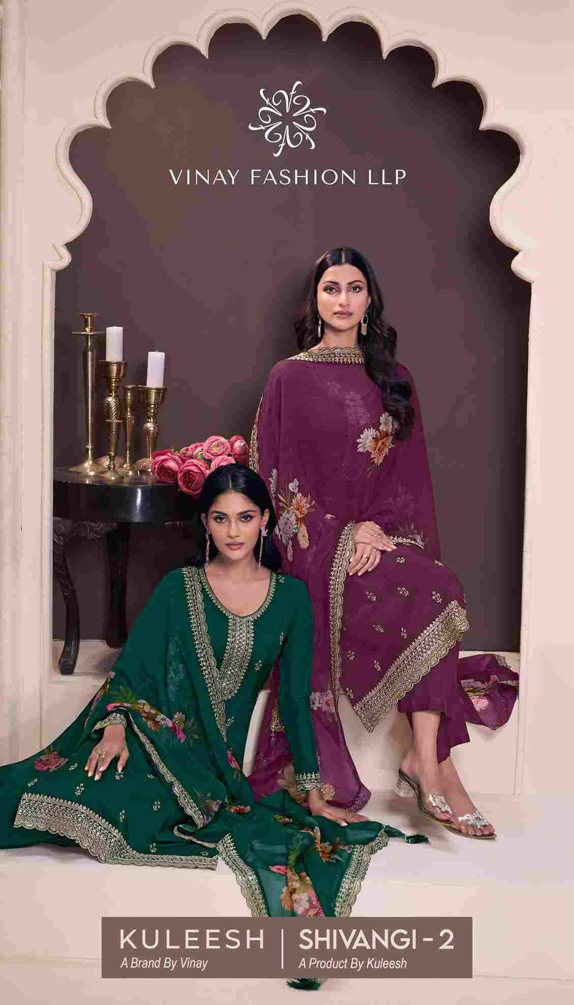 Shivangi Vol-2 By Kuleesh 73861 To 73864 Series Designer Festive Suits Collection Beautiful Stylish Fancy Colorful Party Wear & Occasional Wear Silk Jacquard Dresses At Wholesale Price