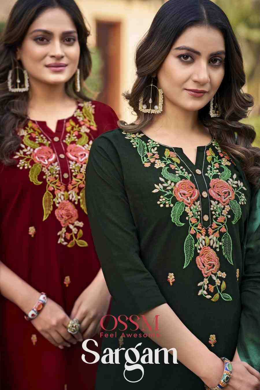 Sargam By Ossm 1001 To 1006 Series Designer Festive Suits Beautiful Stylish Fancy Colorful Party Wear & Occasional Wear Cotton Dresses At Wholesale Price