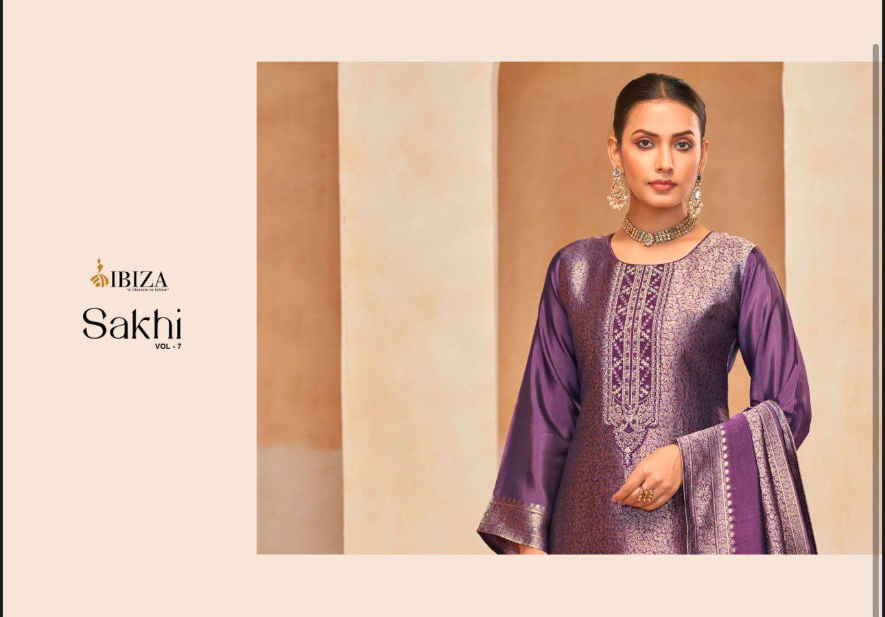 Sakhi Vol-7 By Ibiza 1491 To 1494 Series Beautiful Festive Suits Colorful Stylish Fancy Casual Wear & Ethnic Wear Pure Bangalori Silk Jacquard Dresses At Wholesale Price