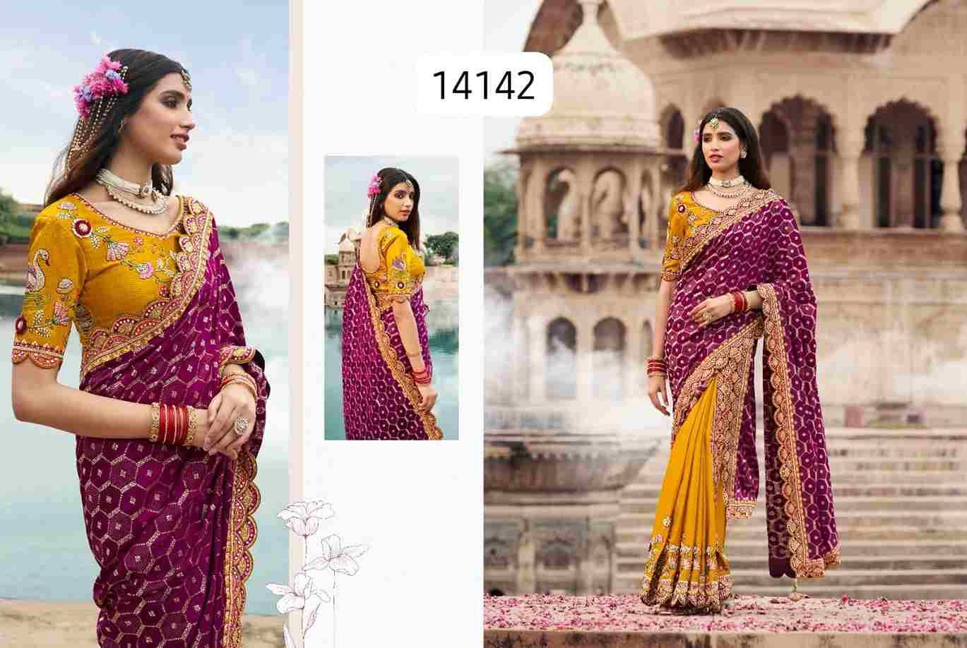 Savitri Vol-5 By Desi Luk 14141 To 14147 Series Indian Traditional Wear Collection Beautiful Stylish Fancy Colorful Party Wear & Occasional Wear Silk Sarees At Wholesale Price