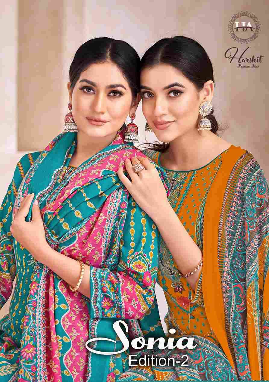 Sonia Vol-2 By Harshit Fashion Hub 1894-001 To 1894-008 Series Beautiful Festive Suits Stylish Fancy Colorful Casual Wear & Ethnic Wear Pure Cotton Dresses At Wholesale Price