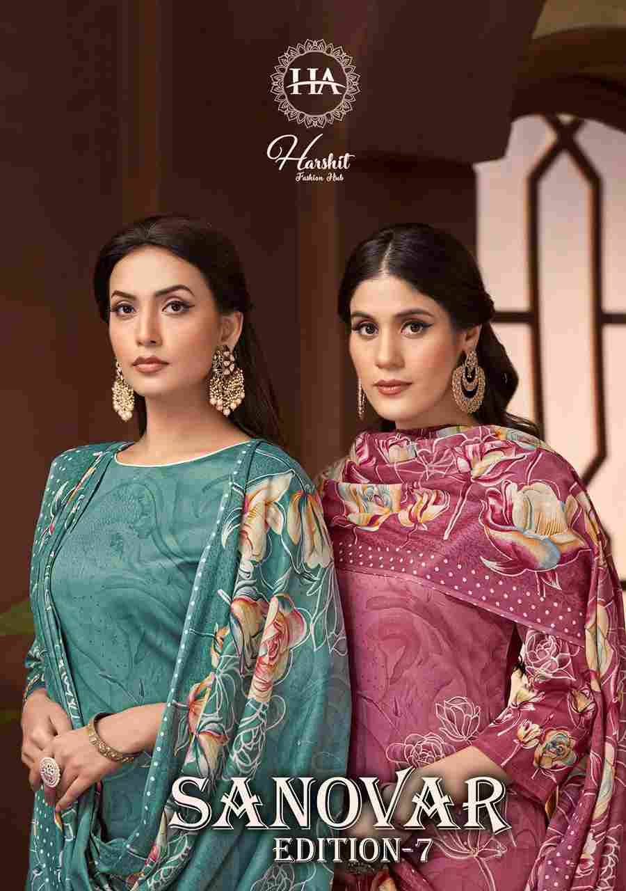 Sanovar Vol-7 By Harshit Fashion Hub 1926-001 To 1926-006 Series Beautiful Festive Suits Stylish Fancy Colorful Casual Wear & Ethnic Wear Pure Jam Cotton Print Dresses At Wholesale Price