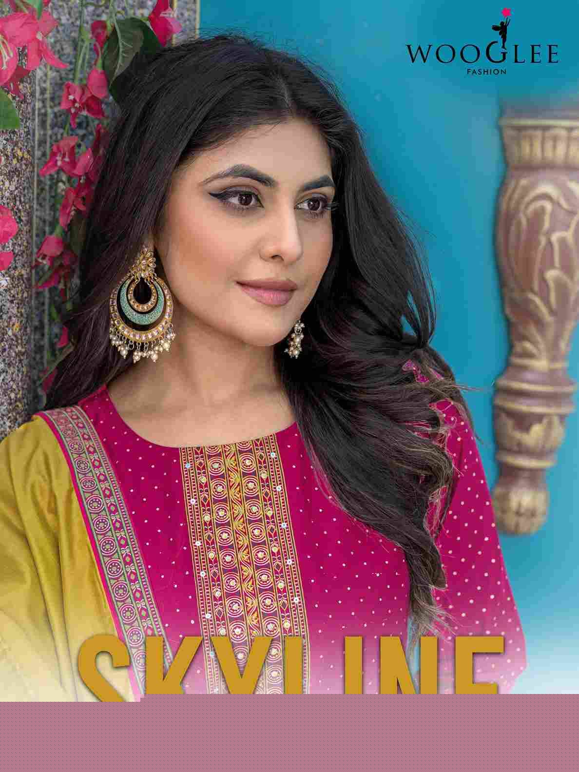 Skyline By Wooglee 1001 To 1006 Series Beautiful Festive Suits Colorful Stylish Fancy Casual Wear & Ethnic Wear Vetican Print Dresses At Wholesale Price