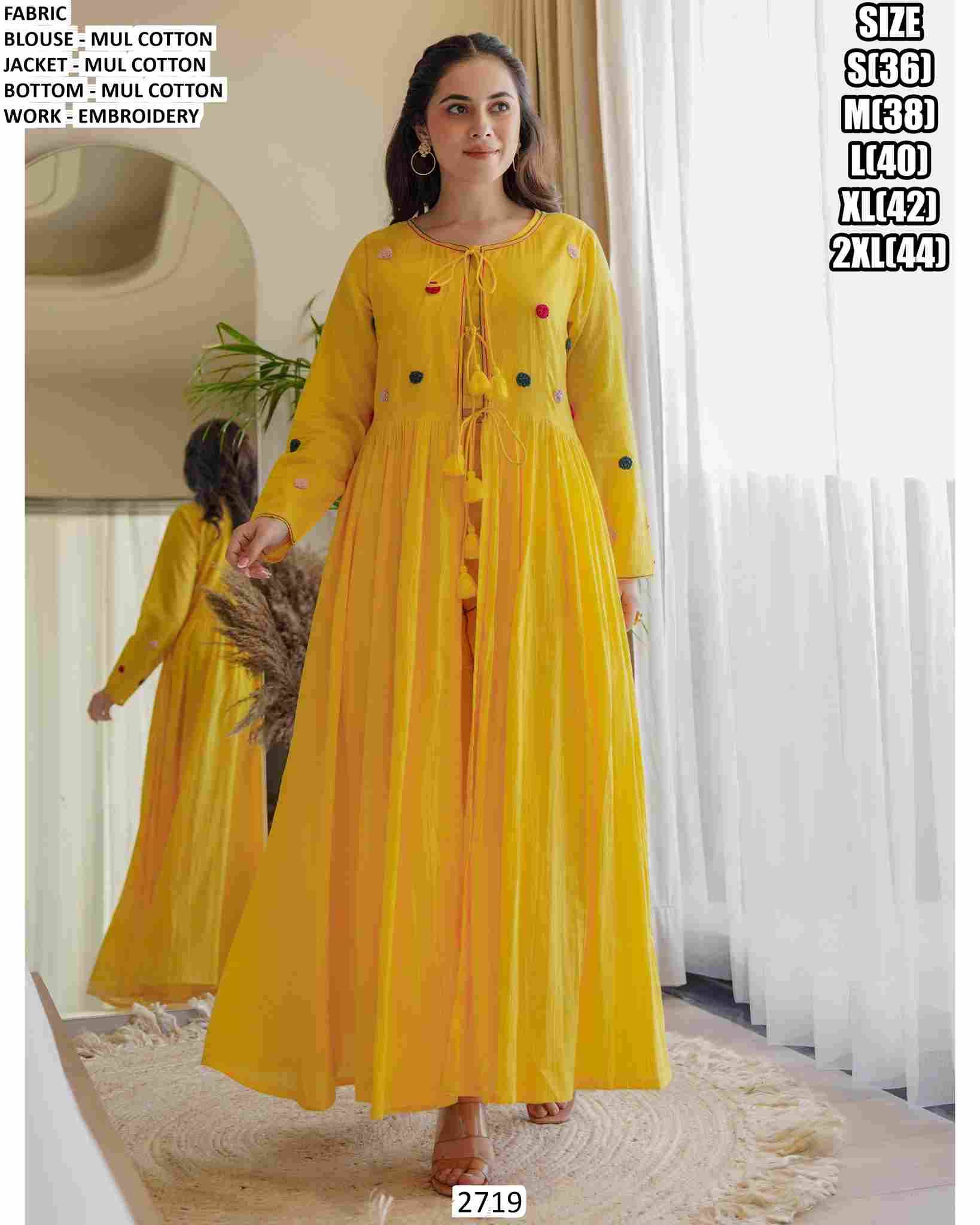 Shreya Vol-3 By Kaamiri 2718 To 2720 Series Designer Stylish Fancy Colorful Beautiful Party Wear & Ethnic Wear Collection Mal Cotton Tops With Bottom And Shrug At Wholesale Price