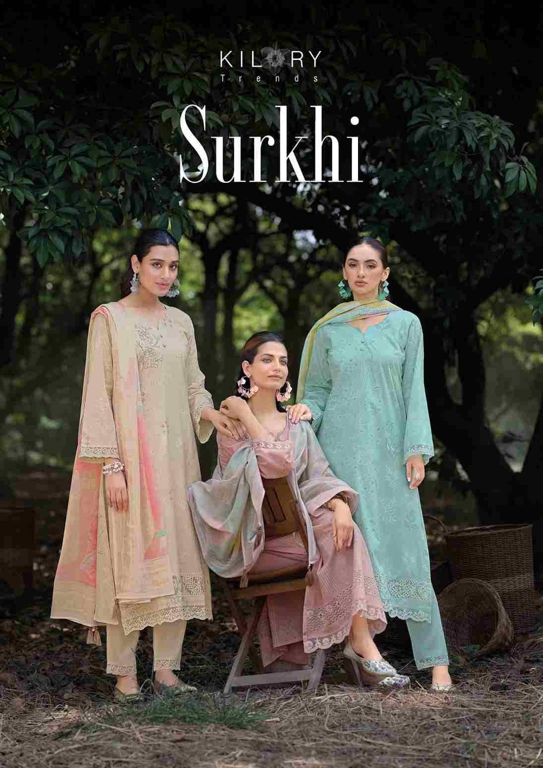 Surkhi By Kilory 1631 To 1636 Series Beautiful Festive Suits Colorful Stylish Fancy Casual Wear & Ethnic Wear Pure Lawn Cotton Dresses At Wholesale Price