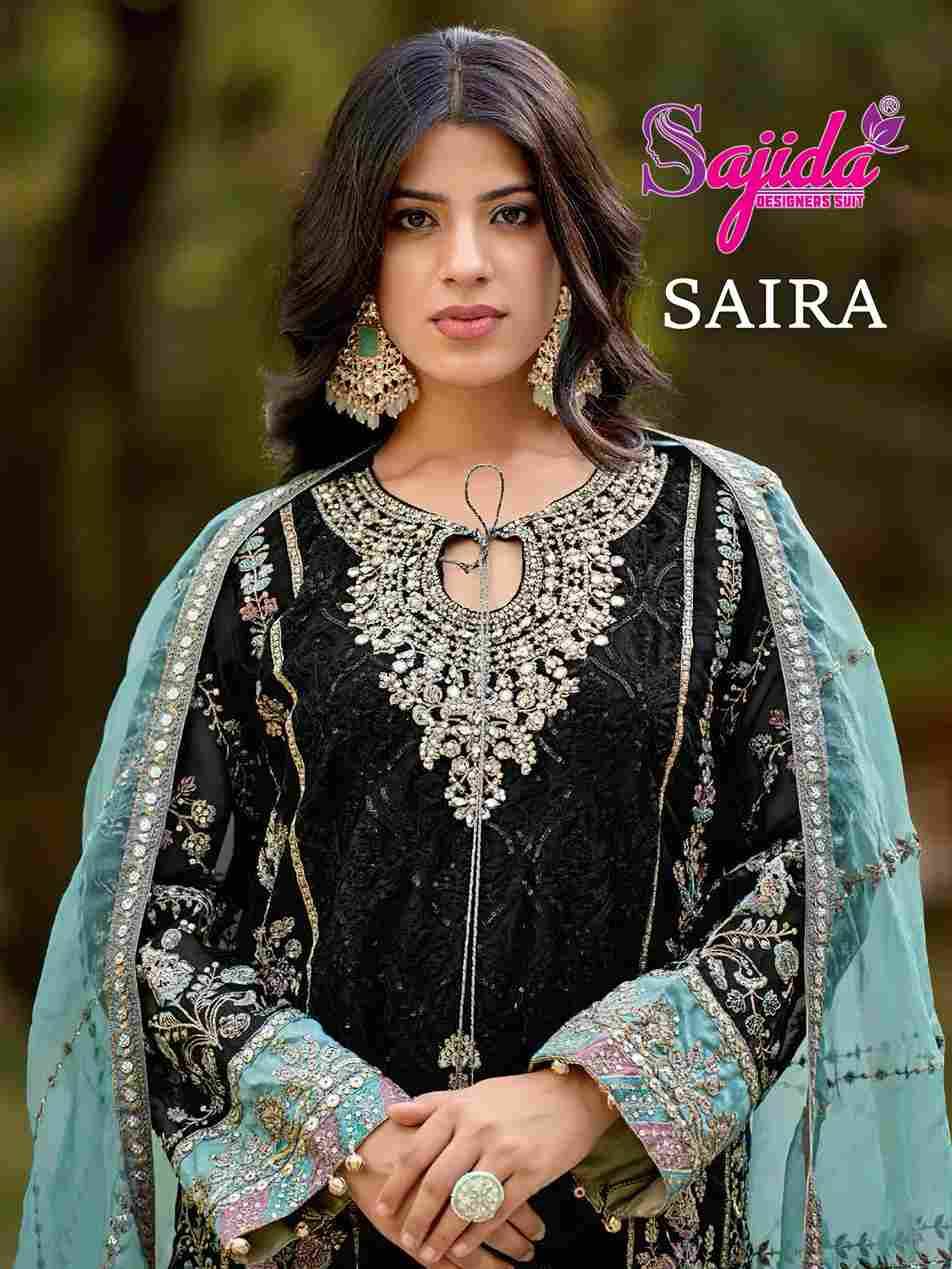 Saira By Sajida Designer Suits 1044-A To 1044-B Series Beautiful Pakistani Suits Colorful Stylish Fancy Casual Wear & Ethnic Wear Heavy Organza Embroidered Dresses At Wholesale Price