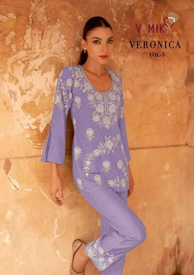 Veronica Vol-3 By Vamika 112-A To 112-E Series Designer Stylish Fancy Colorful Beautiful Casual Wear & Ethnic Wear Heavy Rayon Kurtis At Wholesale Price