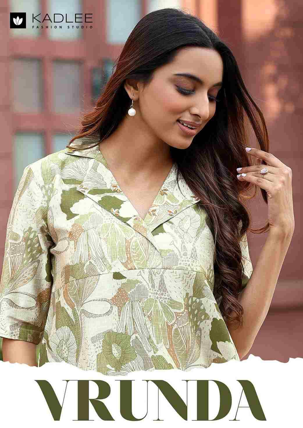 Vrunda By Kadlee 4001 To 4004 Series Designer Stylish Fancy Colorful Beautiful Party Wear & Ethnic Wear Collection Vetican Print Kurtis With Bottom At Wholesale Price