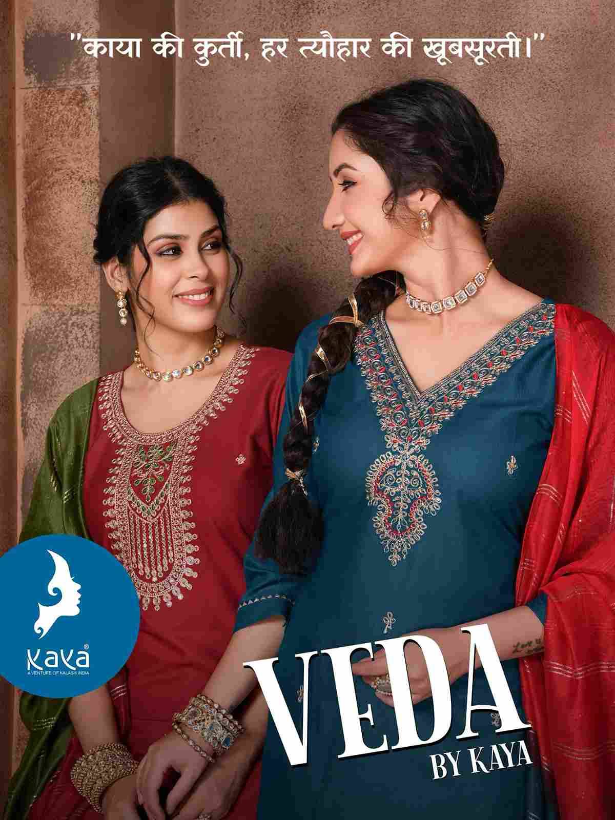 Veda By Kaya 01 To 06 Series Beautiful Stylish Festive Suits Fancy Colorful Casual Wear & Ethnic Wear & Ready To Wear Rayon Dresses At Wholesale Price