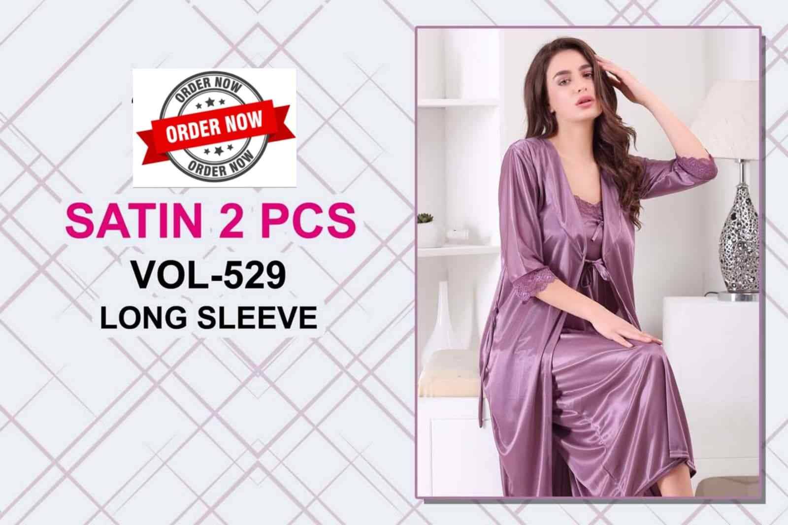 Vol-529 By Kaamiri 1001 To 1006 Series Designer Stylish Fancy Colorful Beautiful Party Wear & Ethnic Wear Collection Satin Night Gown At Wholesale Price