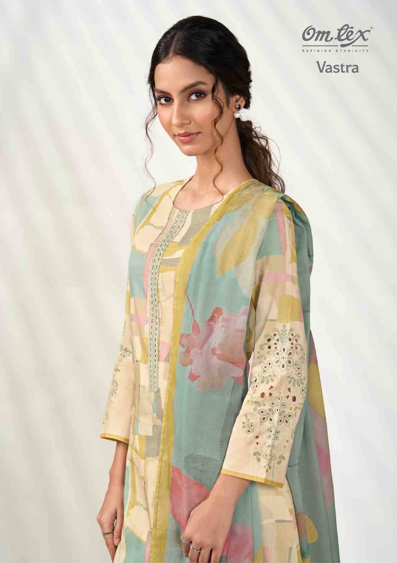 Vastra By Om Tex 7501-A To 7501-D Series Beautiful Suits Stylish Fancy Colorful Party Wear & Ethnic Wear Lawn Cotton Print Dresses At Wholesale Price