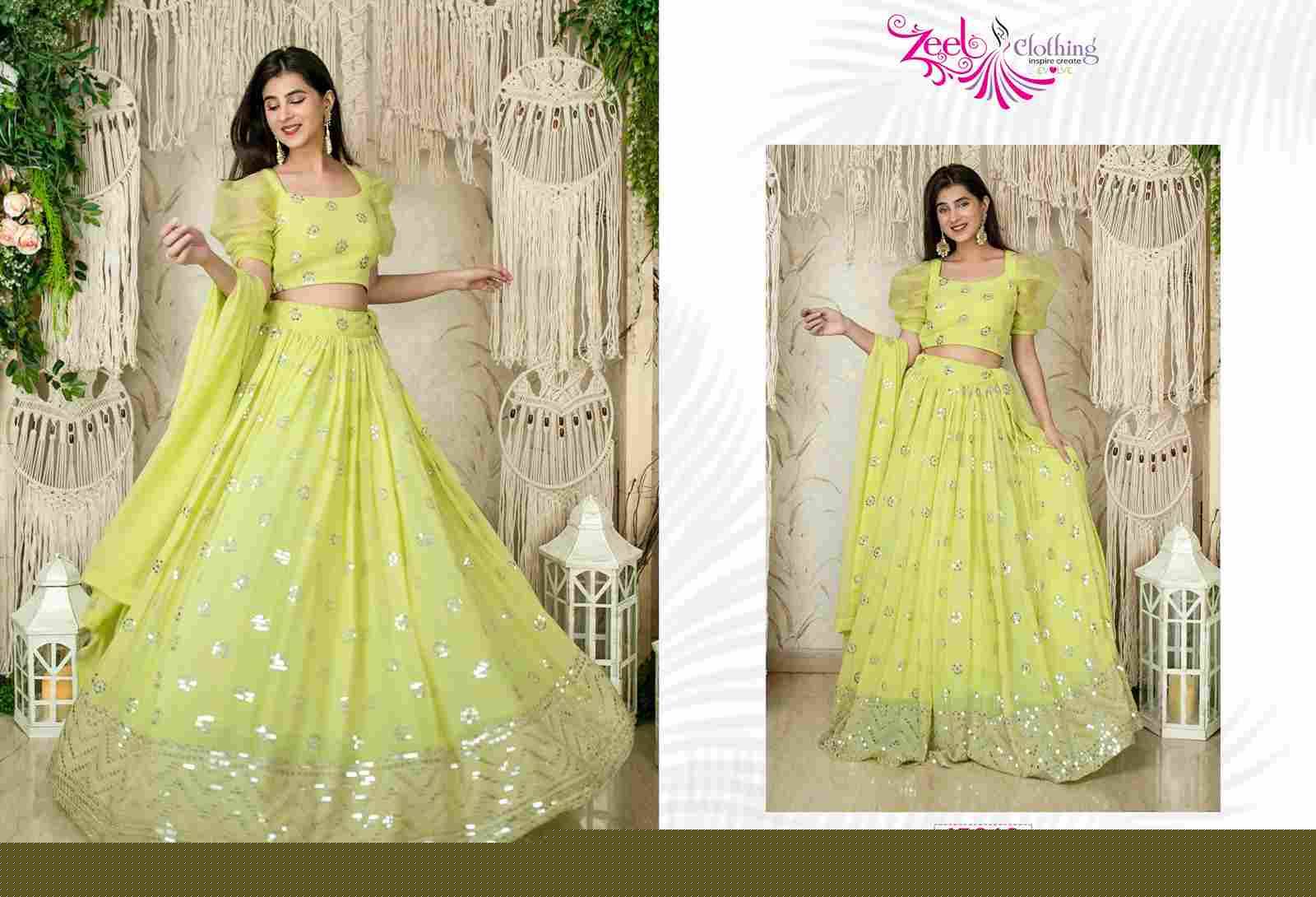 Vol-21 By Zeel Clothing 15059 To 15064 Series Festive Wear Collection Beautiful Stylish Colorful Fancy Party Wear & Occasional Wear Georgette/Net Lehengas At Wholesale Price