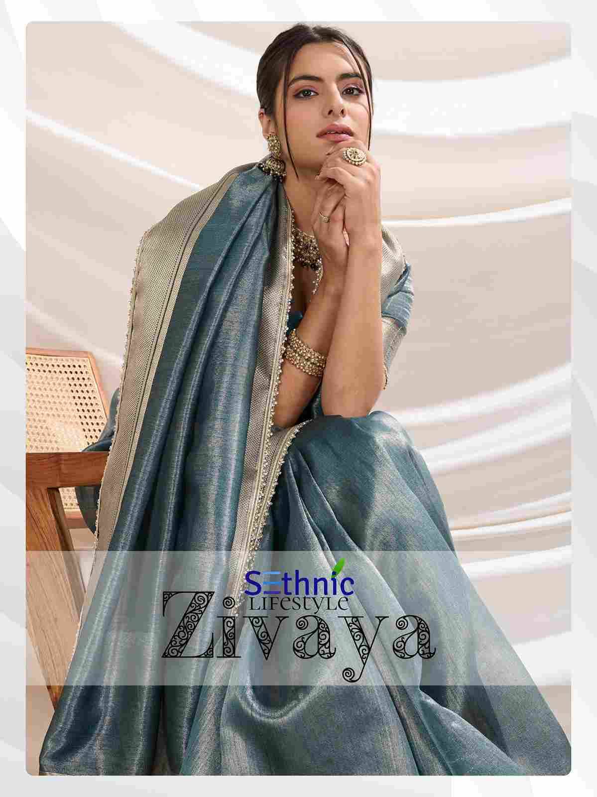 Zivaya By Sethnic 70001 To 70006 Series Indian Traditional Wear Collection Beautiful Stylish Fancy Colorful Party Wear & Occasional Wear Linen Sarees At Wholesale Price