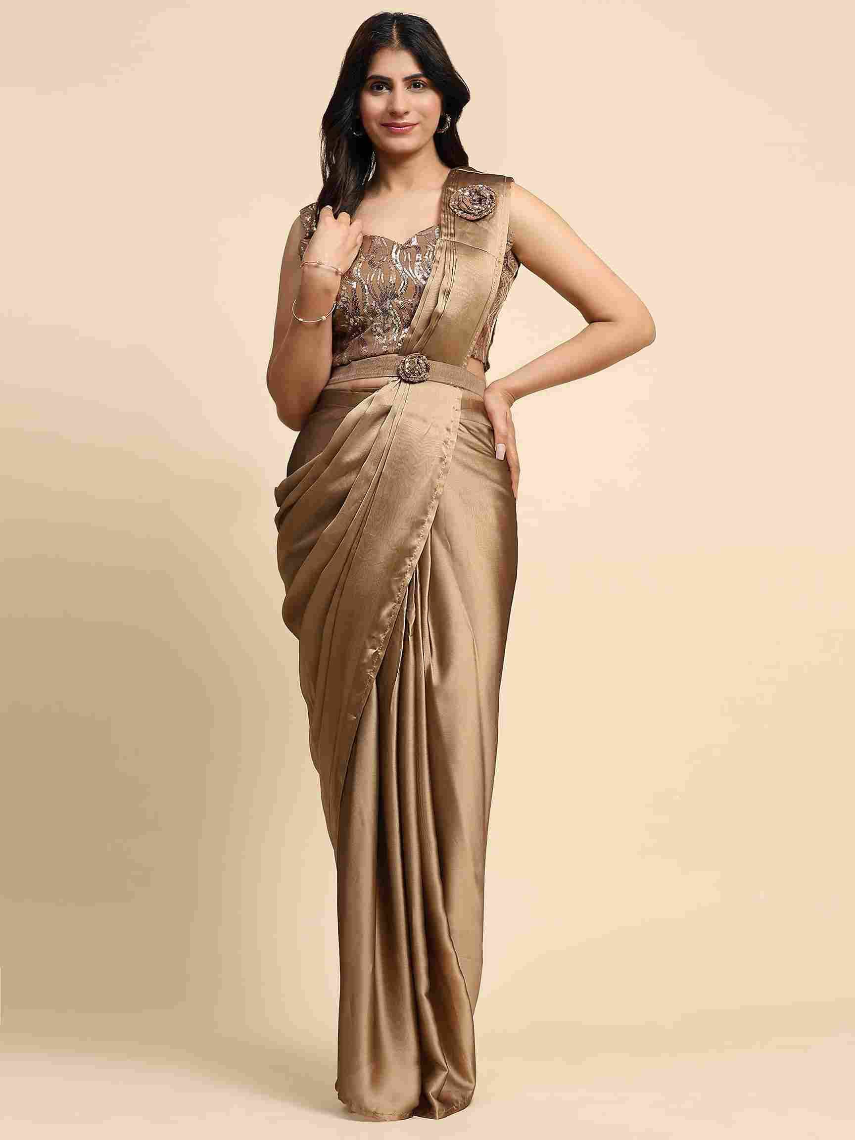 339 By Amoha Trendz 339-A To 339-D Series Indian Traditional Beautiful Stylish Designer Banarasi Silk Jacquard Embroidered Party Wear Pure Satin Sarees At Wholesale Price