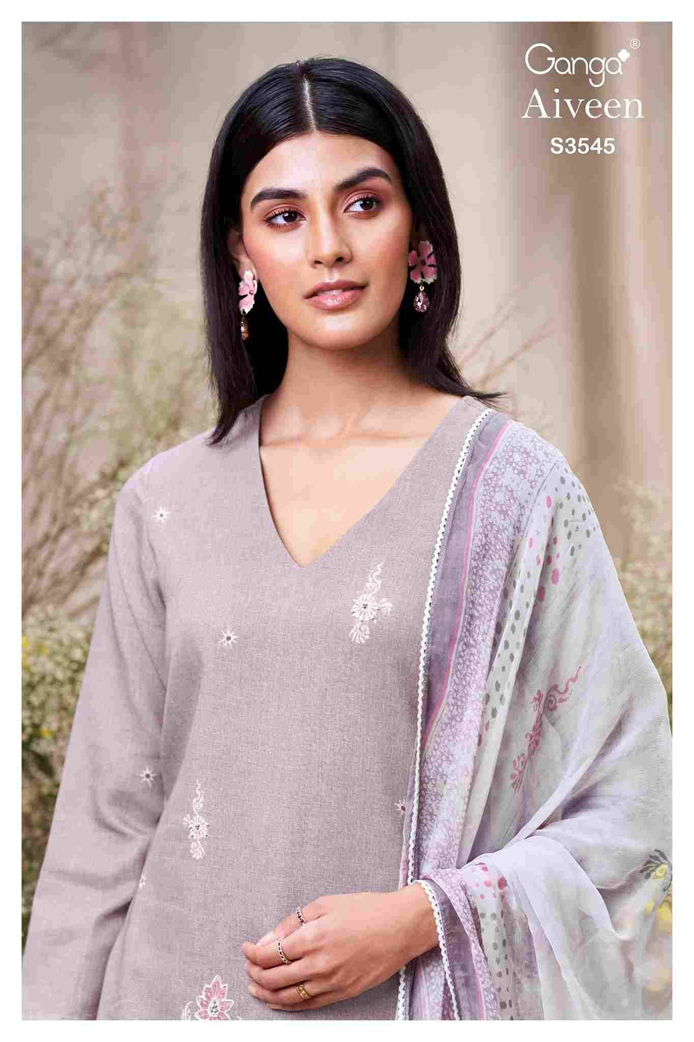Aiveen-3545 By Ganga Fashion 3545-A To 3545-D Series Beautiful Festive Suits Colorful Stylish Fancy Casual Wear & Ethnic Wear Premium Cotton Dresses At Wholesale Price