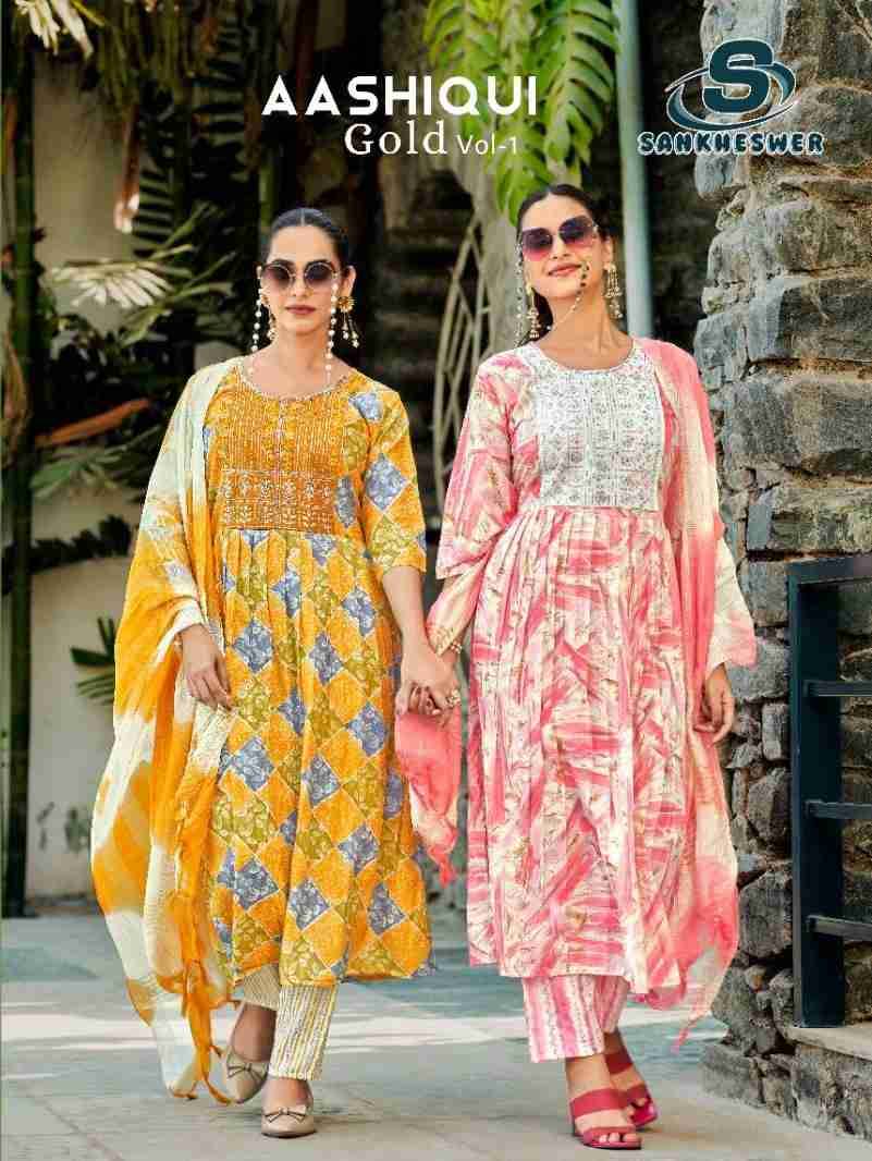 Aashiqui Gold Vol-1 By Sankheswer 1001 To 1006 Series Beautiful Festive Suits Colorful Stylish Fancy Casual Wear & Ethnic Wear Capsule Dresses At Wholesale Price