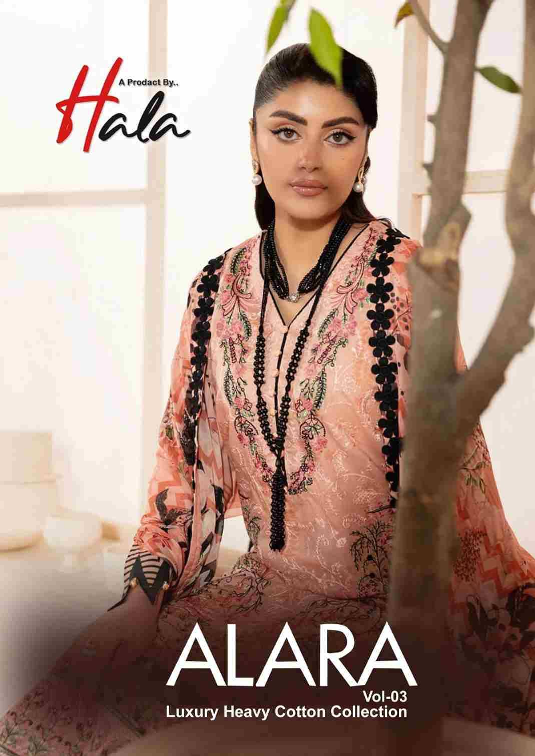 Alara Vol-3 By Hala 3001 To 3006 Series Beautiful Festive Suits Stylish Fancy Colorful Casual Wear & Ethnic Wear Lawn Cotton Digital Print Dresses At Wholesale Price