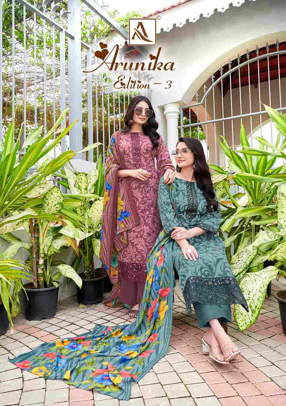 Arunika Vol-3 By Alok Suit 760-001 To 760-006 Series Beautiful Festive Suits Colorful Stylish Fancy Casual Wear & Ethnic Wear Pure Cambric Dresses At Wholesale Price
