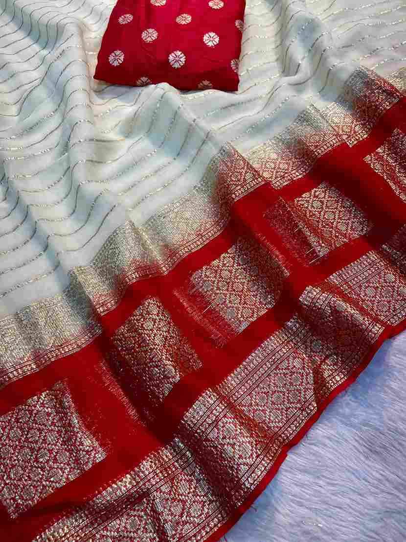 Akshi By Fashid Wholesale 01 To 07 Series Indian Traditional Wear Collection Beautiful Stylish Fancy Colorful Party Wear & Occasional Wear Viscose Georgette Sarees At Wholesale Price