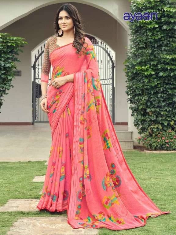 Ayaan By Kesari 01 To 24 Series Indian Traditional Wear Collection Beautiful Stylish Fancy Colorful Party Wear & Occasional Wear Georgette Sarees At Wholesale Price