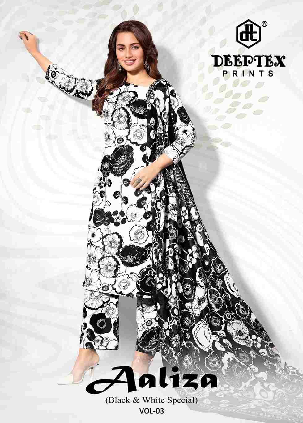 Aaliza Vol-3 By Deeptex Prints 3001 To 3010 Series Beautiful Festive Suits Stylish Fancy Colorful Casual Wear & Ethnic Wear Cotton Print Dresses At Wholesale Price