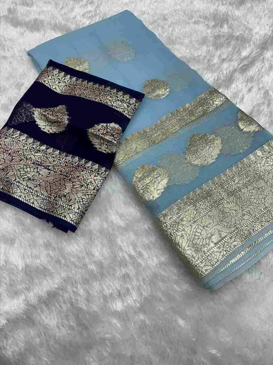 Anu By Fashid Wholesale 01 To 12 Series Indian Traditional Wear Collection Beautiful Stylish Fancy Colorful Party Wear & Occasional Wear Viscose Georgette Sarees At Wholesale Price
