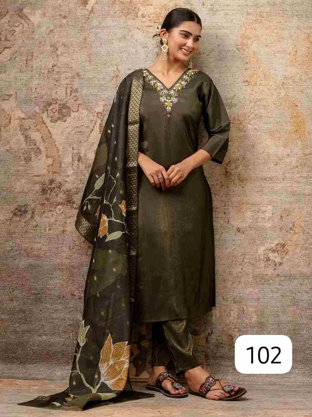 Baarish By PC 101 To 110 Series Festive Suits Beautiful Fancy Colorful Stylish Party Wear & Occasional Wear Silk Embroidered Dresses At Wholesale Price