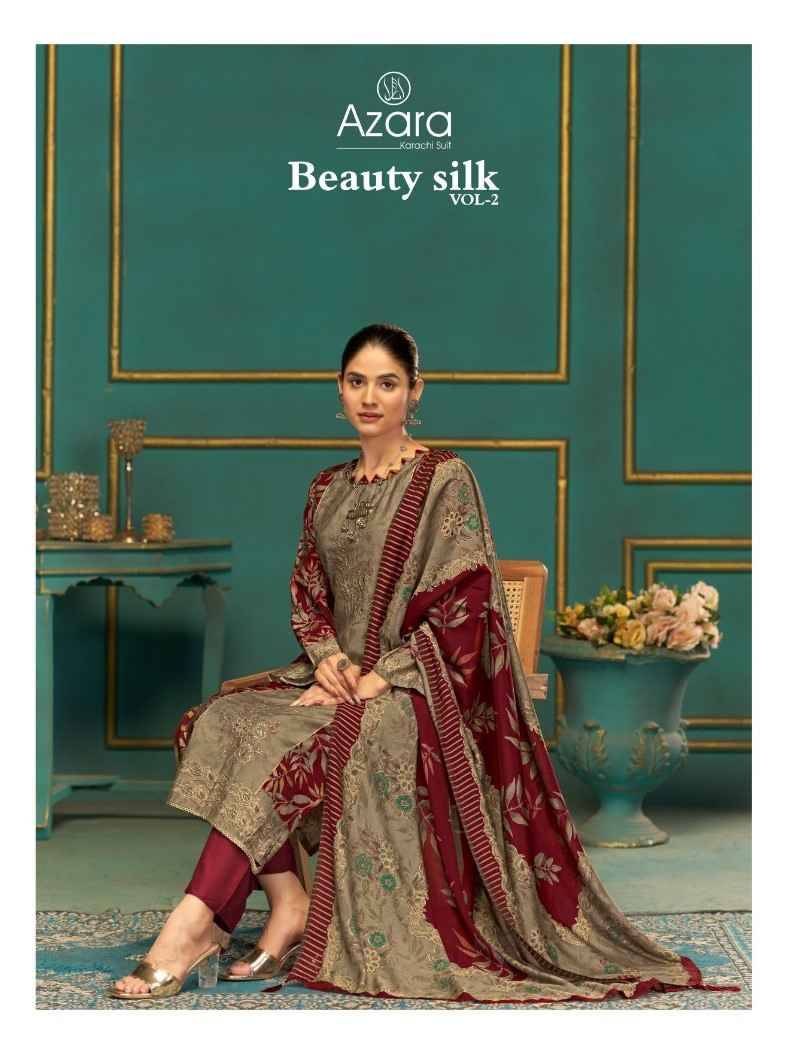 Beauty Silk Vol-2 By Azara 61001 To 61004 Series Beautiful Festive Suits Stylish Fancy Colorful Casual Wear & Ethnic Wear Muslin Print Dresses At Wholesale Price