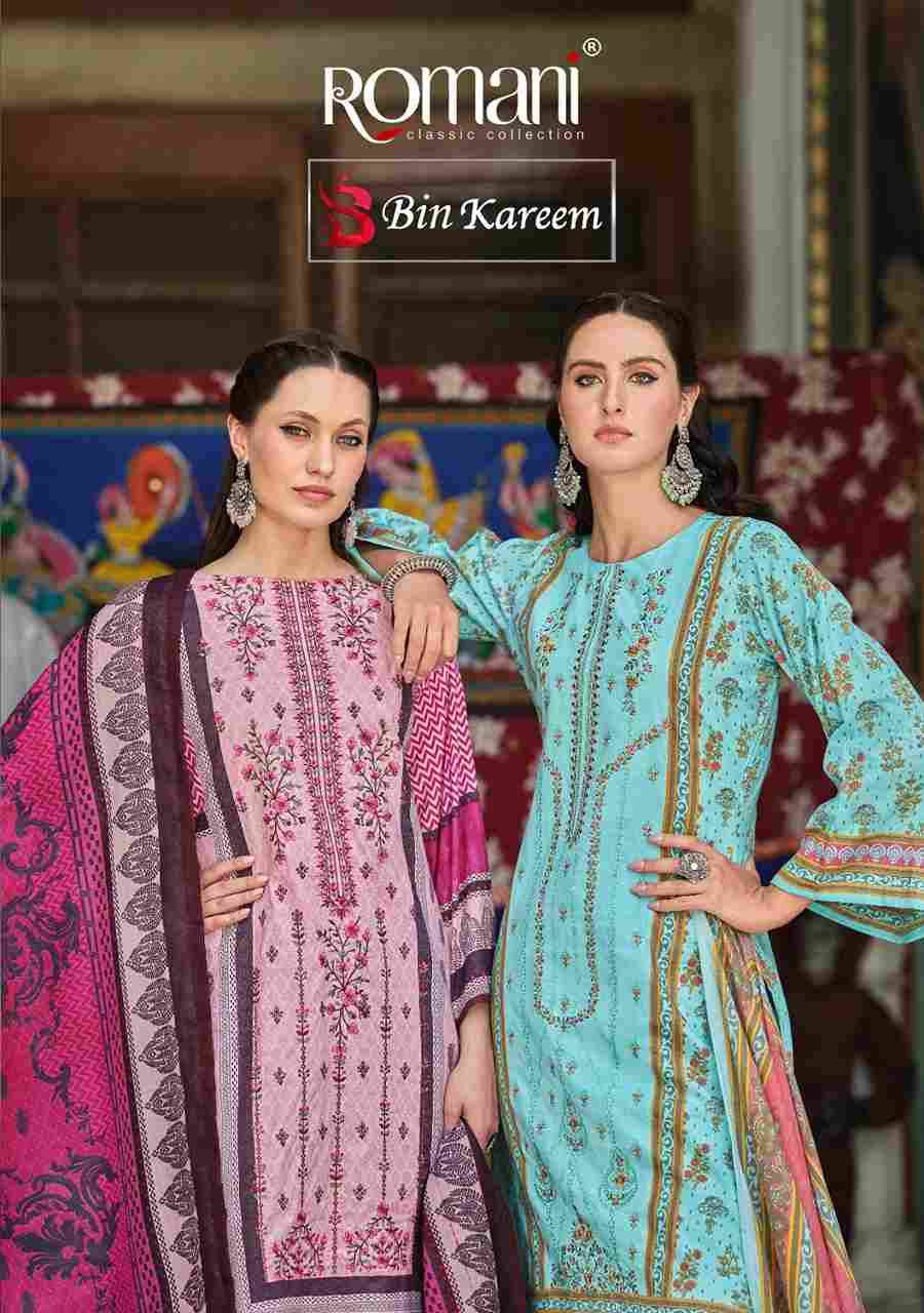 Bin Karam By Romani 1105-001 To 1105-008 Series Beautiful Festive Suits Stylish Fancy Colorful Casual Wear & Ethnic Wear Soft Cotton Print Dresses At Wholesale Price