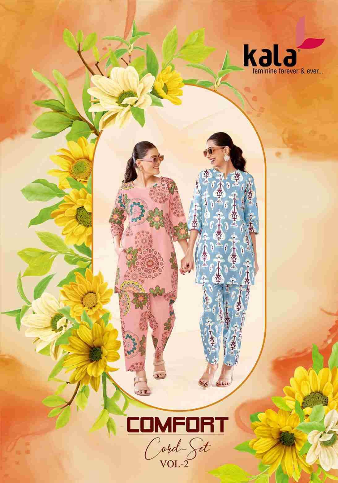 Comfort Vol-2 By Kala 7701 To 7712 Series Designer Stylish Fancy Colorful Beautiful Party Wear & Ethnic Wear Collection Pure Cotton Co-Ords At Wholesale Price
