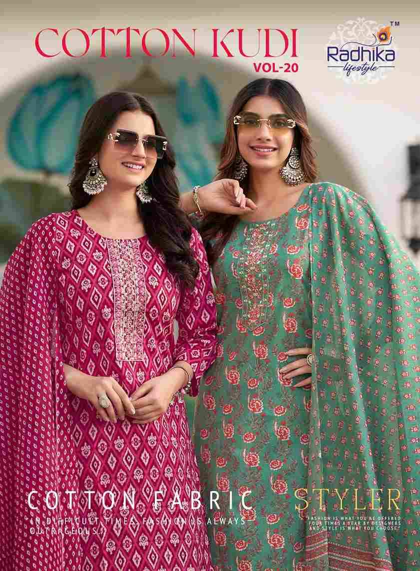 Cotton Kudi Vol-20 By Radhika Lifestyle 20001 To 20008 Series Beautiful Festive Suits Colorful Stylish Fancy Casual Wear & Ethnic Wear Cotton Print Dresses At Wholesale Price