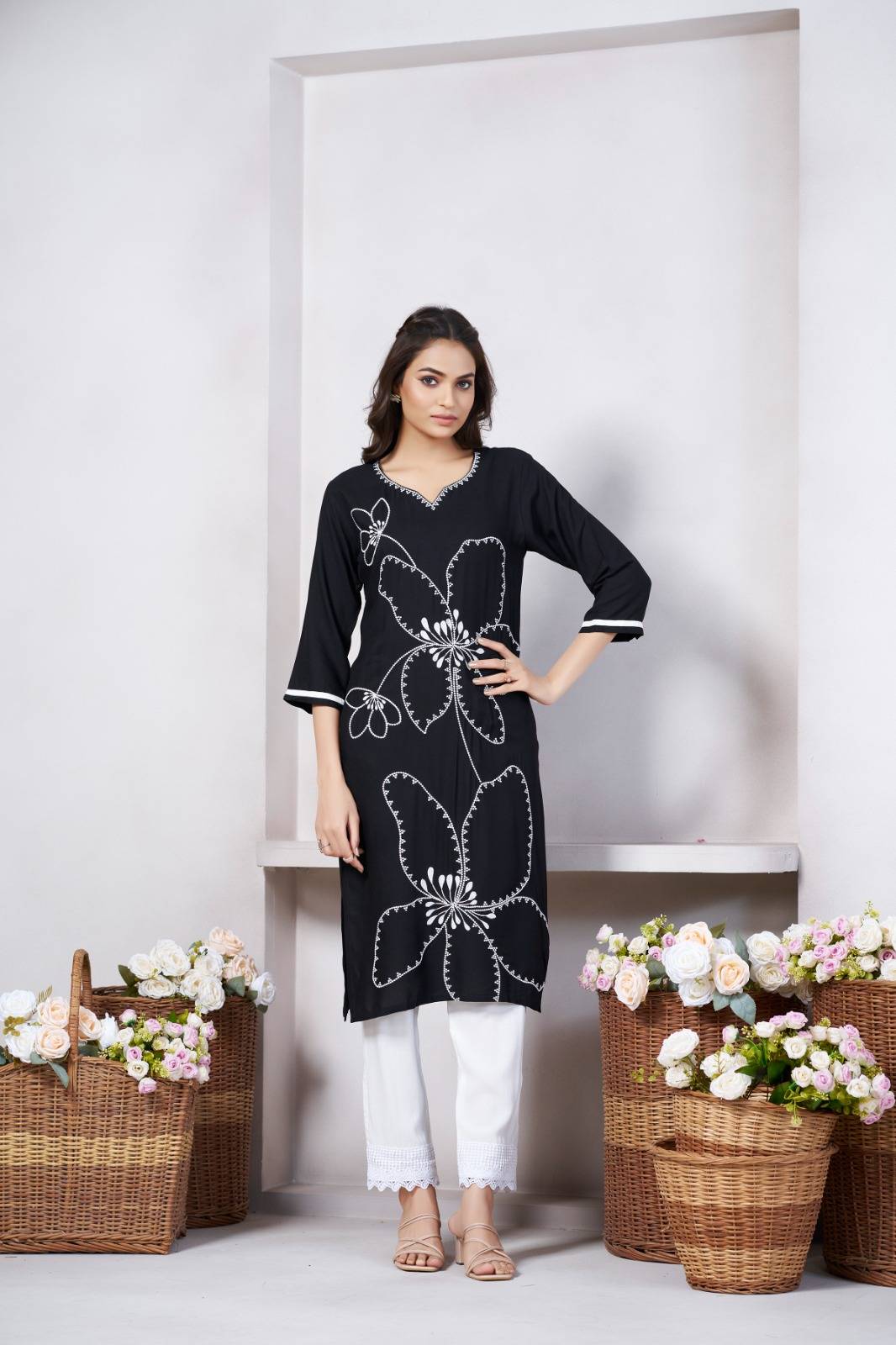 Dc-001 By Fashid Wholesale 01 To 03 Series Designer Stylish Fancy Colorful Beautiful Party Wear & Ethnic Wear Collection Viscose Rayon Kurtis At Wholesale Price