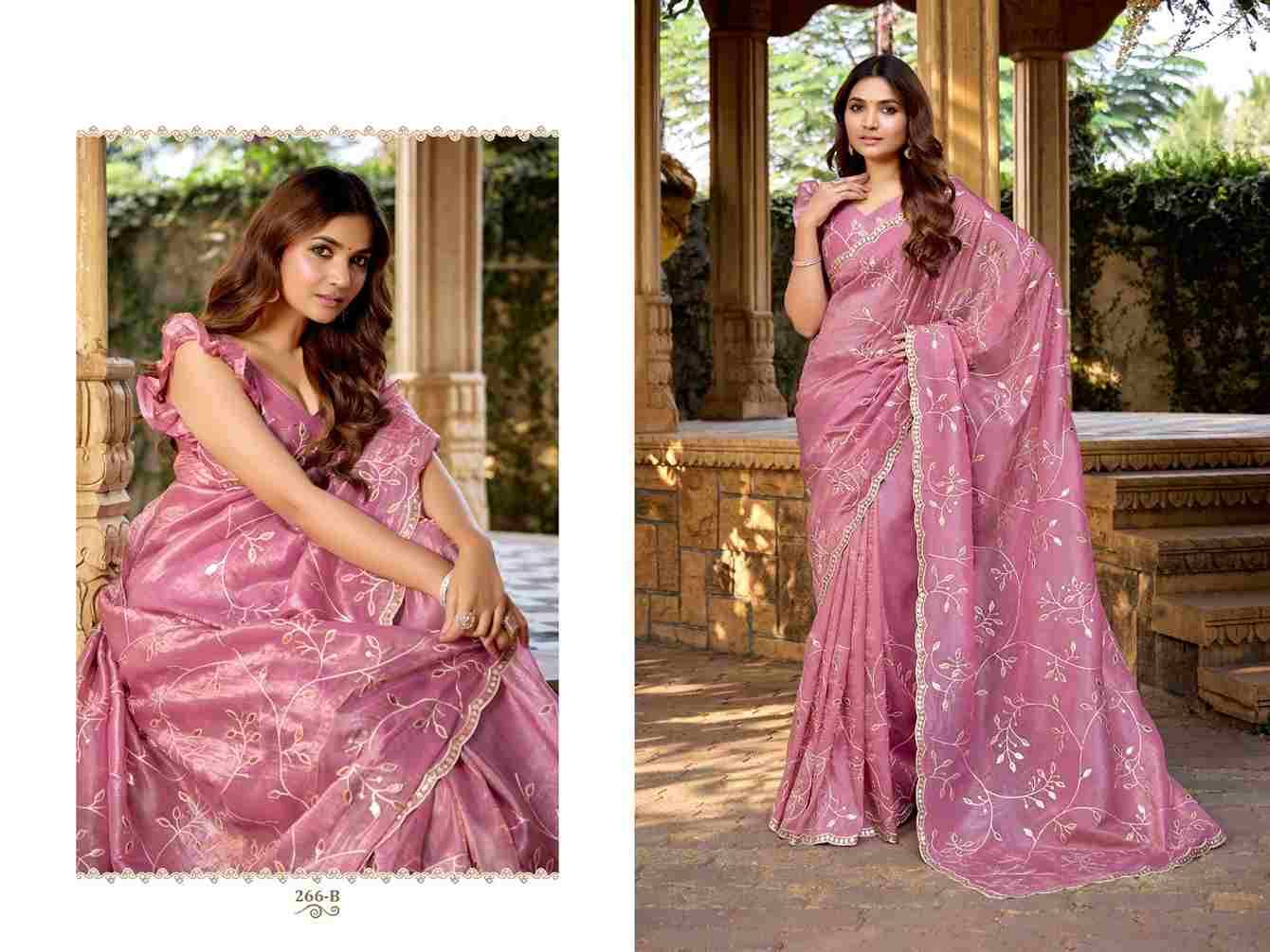 Durga 266 Colours By Fashid Wholesale 266-A To 266-D Series Indian Traditional Wear Collection Beautiful Stylish Fancy Colorful Party Wear & Occasional Wear Paper Silk Sarees At Wholesale Price