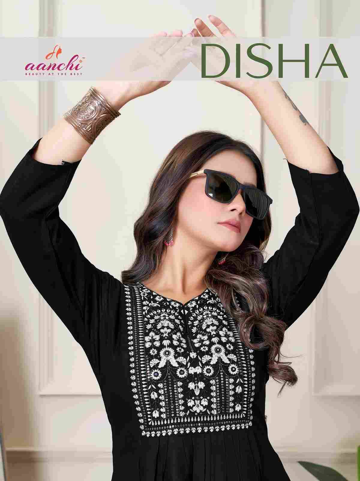 Disha By Aanchi 1001 To 1006 Series Designer Stylish Fancy Colorful Beautiful Party Wear & Ethnic Wear Collection Heavy Rayon Embroidery Tops At Wholesale Price