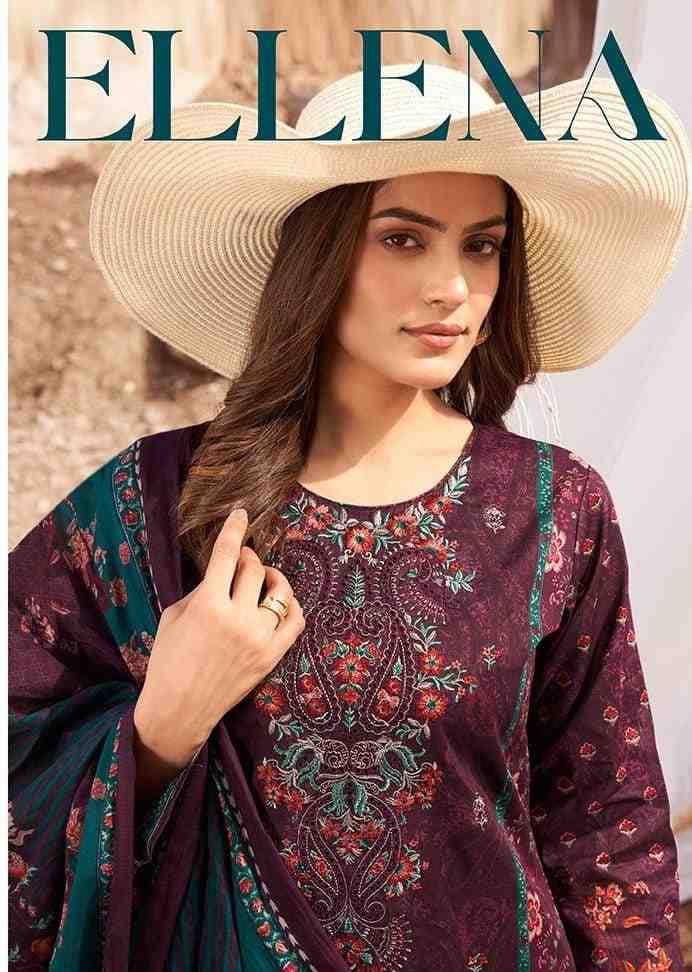 Ellena By Mumtaz Arts 1201 To 1206 Series Designer Festive Suits Collection Beautiful Stylish Fancy Colorful Party Wear & Occasional Wear Pure Cambric Lawn Dresses At Wholesale Price